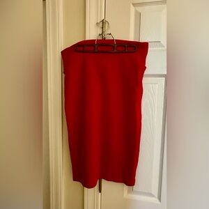 LuLaRoe Bold Red Pencil Skirt